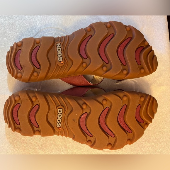 Bogs Sandals Open Toe Leather Deep Mauve 6.5 - Picture 7 of 10